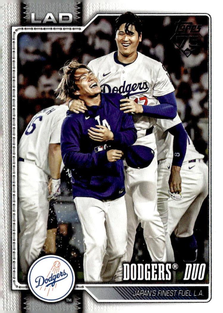 2026 Topps #265 Dodgers Duo (Shohei Ohtani / Yoshinobu Yamamoto)
